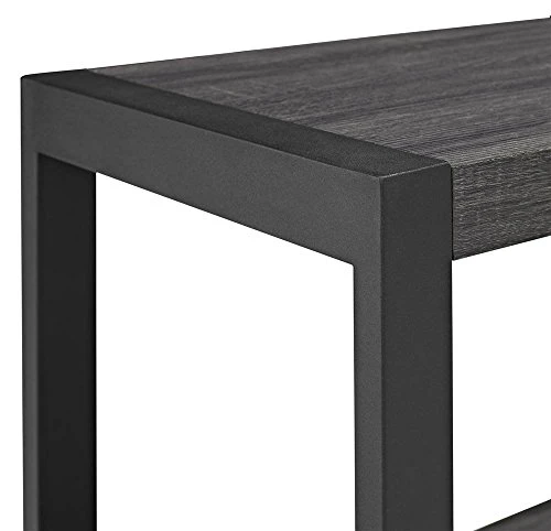 Walker Edison Industrial Wood End Side Accent Table Living Room Entryway Kitchen Dining Room Console Living Room, 24 Inch, Charcoal 2 Walker Edison Industrial Wood End Side Accent Table Living Room Entryway Kitchen Dining Room Console Living Room, 24 Inch, Charcoal - Image 2