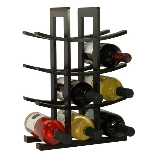 Oceanstar 12-Bottle Bamboo Wine Rack, Dark Espresso 1 Oceanstar 12-Bottle Bamboo Wine Rack, Dark Espresso