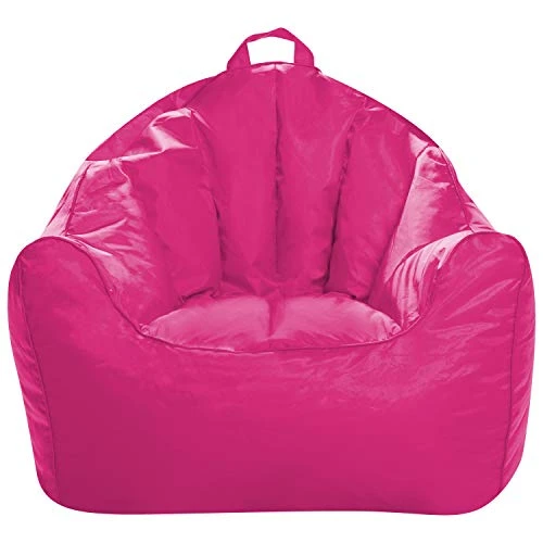 Posh Creations Malibu Lounge, Kid And Teen Playrooms And Bedrooms, Large Bean Bag Chair, Soft Nylon-Pink 2 Posh Creations Malibu Lounge, Kid And Teen Playrooms And Bedrooms, Large Bean Bag Chair, Soft Nylon-Pink - Image 2