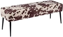 Button-Tufted Ottoman Bench, Upholstered Bedroom Benches Velvet Footrest Stool Accent Bench For Entryway Dining Room Living Room Bedroom End Of Bed, Black -Best Furniture Store 41ugo81mc0L. AC