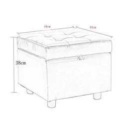 DOUBAO Storage Stool Leather Toy Storage Box Chair Shoe Replacement Stool Square Household Storage Leather Storage Stool (Color : D) 14 DOUBAO Storage Stool Leather Toy Storage Box Chair Shoe Replacement Stool Square Household Storage Leather Storage Stool (Color : D) -Best Furniture Store 41uml74S7pL