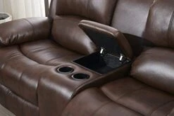 Betsy Furniture 2PC Bonded Leather Recliner Set Living Room Set, Sofa, Loveseat 8018 (Brown, Living Room Set 3+2) -Best Furniture Store 41vDazxJPVL