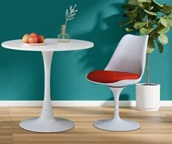 White Tulip Table,31.5" Modern Round Dining Table White Pedestal Table Kitchen Table Bistro Table Round Drop Leaf Table For Dining Room,Living Room(White) 9 White Tulip Table,31.5" Modern Round Dining Table White Pedestal Table Kitchen Table Bistro Table Round Drop Leaf Table For Dining Room,Living Room(White) -Best Furniture Store 41vOg74e8tL