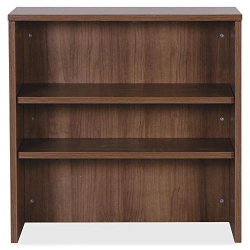 Lorell Essentials Walnut Laminate Stack-on Bookshelf, 36" X 15" X 36" 4 Lorell Essentials Walnut Laminate Stack-on Bookshelf, 36" X 15" X 36" - Image 4