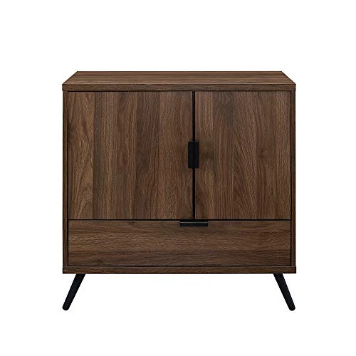 Walker Edison Mid Century Modern Buffet Entryway Cabinet Doors Kitchen-Dining Room Storage Cabinet-Living Room, 30 Inch, Dark Walnut 3 Walker Edison Mid Century Modern Buffet Entryway Cabinet Doors Kitchen-Dining Room Storage Cabinet-Living Room, 30 Inch, Dark Walnut - Image 3