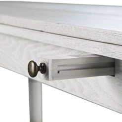 Convertible Dining Table - Expandable Wood Top Seats 2 To 6 - Double Pedestal Base -Best Furniture Store 41vqzP6laeL