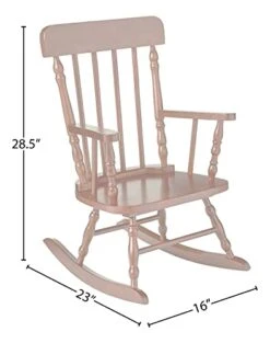 Gift Mark Children's Spindle Rocking Chair, Cherry