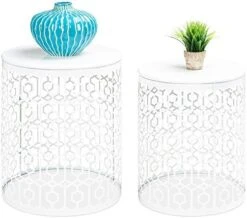 Best Choice Products Metal Accent Table, Set Of 2 Decorative Round End Tables Nightstands, Coffee Side Tables For Living Room Bedroom Office, Nesting - Gold -Best Furniture Store 41wIPsLyy5L. AC