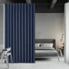 BluCOASTLINE Room Divider Curtain Room Partition For Bedroom/Home Theatre/Conference Room Blackout Curtains Backdrop Anti-Peeping Privacy Window Curtain, 15ft Wide X 8ft Tall, Navy Blue, 1 Panel