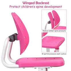 ARLIME Kids Desk And Chair Set, Height Adjustable Children Study Desk W/Tilt Desktop, Pull Out Storage Drawer & Metal Hook, Kids Study Desk And Chair Set For Boys & Girls (Pink) 12 ARLIME Kids Desk And Chair Set, Height Adjustable Children Study Desk W/Tilt Desktop, Pull Out Storage Drawer & Metal Hook, Kids Study Desk And Chair Set For Boys & Girls (Pink) -Best Furniture Store 41wj2o73IrL