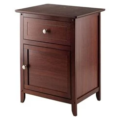 Winsome Wood Nolan Occasional Table, Cappuccino & Wood Eugene Accent Table, Walnut -Best Furniture Store 41wlSiKpP2L