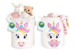 KAZULO Unicorn Hamper Set, Large Round Unicorn Laundry Basket, Kids Laundry Basket Set, Kids Hamper, Toy Storage, 2 Bin (Watermelon Unicorn Bundle) 17 KAZULO Unicorn Hamper Set, Large Round Unicorn Laundry Basket, Kids Laundry Basket Set, Kids Hamper, Toy Storage, 2 Bin (Watermelon Unicorn Bundle) -Best Furniture Store 41wyOYL2G7L