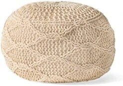 Christopher Knight Home Morven Pouf, Ivory 9 Christopher Knight Home Morven Pouf, Ivory -Best Furniture Store 41xX03bwfwL. AC
