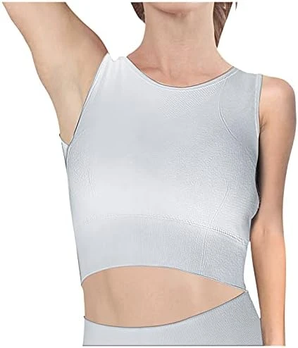 MatureGirl Running Steel No Women's Vest Blouse Back Yoga Bra Top Indoor Cross Ring Outdoor Yoga Bra Adjustable (Blue, L) 12 MatureGirl Running Steel No Women's Vest Blouse Back Yoga Bra Top Indoor Cross Ring Outdoor Yoga Bra Adjustable (Blue, L) - Image 12