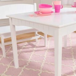 KidKraft Nantucket Wooden Table With Bench And 2 Chairs, Children's Furniture - White, Gift For Ages 3-8 9 KidKraft Nantucket Wooden Table With Bench And 2 Chairs, Children's Furniture - White, Gift For Ages 3-8 -Best Furniture Store 41y5yXkHVBL