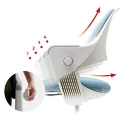 SIDIZ Ringo Kids' Desk Chair (Blue) : 4-Level Adjustable Ergonomic Growing Study Chair, Height Control, Swivel Type, Safe Sit-Locking Casters, Easy Assembly And Footrest For Better Sitting Posture 9 SIDIZ Ringo Kids' Desk Chair (Blue) : 4-Level Adjustable Ergonomic Growing Study Chair, Height Control, Swivel Type, Safe Sit-Locking Casters, Easy Assembly And Footrest For Better Sitting Posture -Best Furniture Store 41yKfCU5zmL