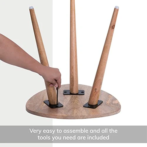 MH London Bond Triangle End Table - Exclusively Designed Small Side Table. Hand Crafted - Wooden Side Table - Contemporary Design For Small End Tables For Bedroom And Living Room 6 MH London Bond Triangle End Table - Exclusively Designed Small Side Table. Hand Crafted - Wooden Side Table - Contemporary Design For Small End Tables For Bedroom And Living Room - Image 6