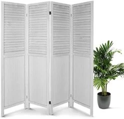 6 Panel Room Divider, Wood Room Divider Temporary Wall, Extra Wide Folding Room Dividers And Privacy Screens, Dividers For Bedroom Studio Apartment Dorm(White) -Best Furniture Store 41yjCvQitCL. AC