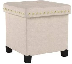 Nathan James 71103 Payton Foldable Storage Ottoman Footrest And Seat Cube, Beige 7 Nathan James 71103 Payton Foldable Storage Ottoman Footrest And Seat Cube, Beige -Best Furniture Store 41yysjZ6XGL