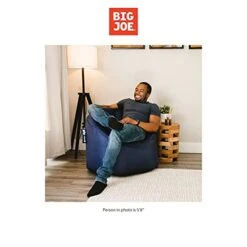 Big Joe Milano Bean Bag Chair, Navy Smartmax, 2.5ft 7 Big Joe Milano Bean Bag Chair, Navy Smartmax, 2.5ft -Best Furniture Store 41zNpgWVs9S