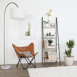 Humble Crew Bookcase 4-Tier 71" Tall Wood Ladder Shelf, Sandwashed Grey 5 Humble Crew Bookcase 4-Tier 71" Tall Wood Ladder Shelf, Sandwashed Grey -Best Furniture Store 41zZn5jAEfL