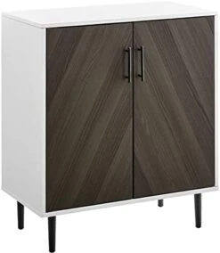 Walker Edison Fehr Modern 4 Door Bookmatch Buffet, 58 Inch, Black -Best Furniture Store 41zlZEe jxL. AC