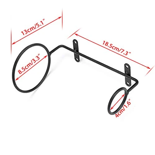 Hipiwe Pack Of 6 Wall Mounted Wine Racks - Red Wine Bottle Display Holder With Screws, Metal Hanging Wine Rack Organizer 6 Hipiwe Pack Of 6 Wall Mounted Wine Racks - Red Wine Bottle Display Holder With Screws, Metal Hanging Wine Rack Organizer - Image 6