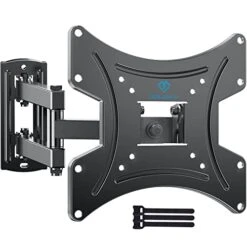 PERLESMITH TV Wall Mount For 13-42 Inch Flat Or Curved TVs & Monitors, Full Motion TV Wall Mount With Articulating Arms Swivel Tilt Extends, Corner Tv Bracket Max VESA 200x200 Mm Up To 44lbs, PSSFK1