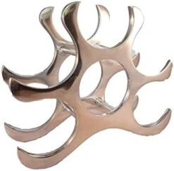 Countertop Wine Rack, 6 Bottle Holder, Polished Aluminum Silver 11 Countertop Wine Rack, 6 Bottle Holder, Polished Aluminum Silver -Best Furniture Store 41zyorU0wUL. AC