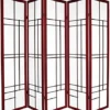 Al Furniture 6 Ft. Tall Eudes Shoji Screen - Natural - 3 Panels
