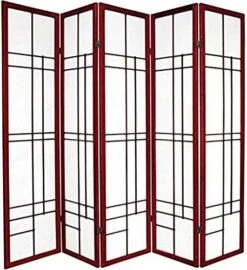 Al Furniture 6 Ft. Tall Eudes Shoji Screen - Natural - 3 Panels