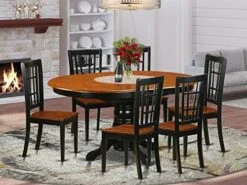 East West Furniture KENI5-BCH-W Dining Set, 5-Piece -Best Furniture Store 5101pTldi8L. AC