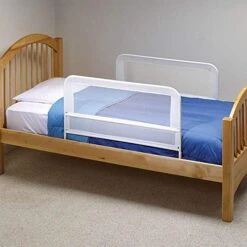 Double Pack Mesh And Steel Telescopic Toddler Child Bed Rail Guard 39 Inches Long For Twin, Double, Full Size Queen, And King Mattress, White -Best Furniture Store 510ORQztn5L