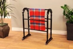 Home Furnishing Quilt Rack, Dark Cherry -Best Furniture Store 5116EdoMsmL