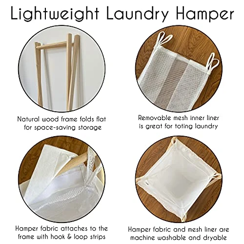 Sweet Jojo Designs Boho Dot Baby Kid Clothes Laundry Hamper - Ivory Beige Cream Off White Bohemian Shabby Chic Modern Luxury Farmhouse Geometric Pom Pom Tufted Minimalist Gender Neutral 4 Sweet Jojo Designs Boho Dot Baby Kid Clothes Laundry Hamper - Ivory Beige Cream Off White Bohemian Shabby Chic Modern Luxury Farmhouse Geometric Pom Pom Tufted Minimalist Gender Neutral - Image 4