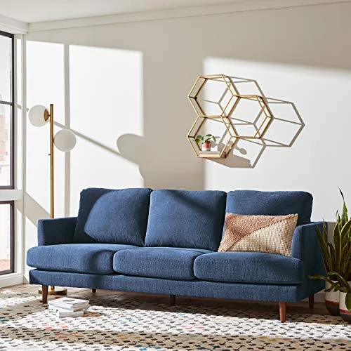 Amazon Brand – Rivet Goodwin Modern Sofa Couch, 88.6"W, Navy Blue 2 Amazon Brand – Rivet Goodwin Modern Sofa Couch, 88.6"W, Navy Blue - Image 2