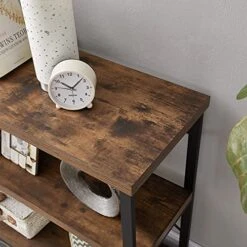 LIFUSTTG Industrial Console Table, Rustic Sofa Table For Living Room, Entry/Hallway Table With 3-Tier Open Storage Shelves, Rustic Brown 47 Inch 11 LIFUSTTG Industrial Console Table, Rustic Sofa Table For Living Room, Entry/Hallway Table With 3-Tier Open Storage Shelves, Rustic Brown 47 Inch -Best Furniture Store 513aKthequS