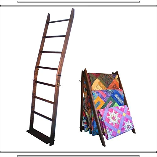 Liphontcta The LadderRack It's 2 Quilt Racks In 1! (7 Rung/24" Model/American English) 1 Liphontcta The LadderRack It's 2 Quilt Racks In 1! (7 Rung/24" Model/American English)