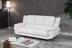 Matisse Milano Contemporary Leather Sofa Set (White) -Best Furniture Store 514JVhkxnLL