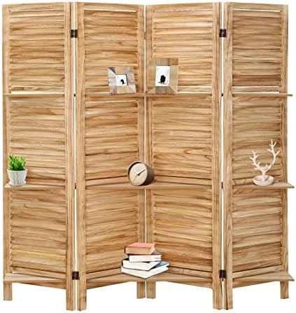 Room Divider 6 Panel, Wooden Room Divider Wall, 6 Panel Folding Privacy Screens, Freestanding Room Partition For Office Kitchen Bedroom Balcony (White) 10 Room Divider 6 Panel, Wooden Room Divider Wall, 6 Panel Folding Privacy Screens, Freestanding Room Partition For Office Kitchen Bedroom Balcony (White) - Image 10