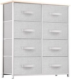 Fabric Dresser For Bedroom, Tall Storage Dresser With 8 Drawers, Black Dresser & Chest Of Drawers, Storage Drawer Organizer For Closet, Bedroom, Living Room(Black Grey) -Best Furniture Store 514sl7JZC0L. AC