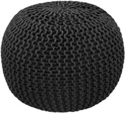 COTTON CRAFT - Hand Knitted Cable Style Dori Pouf - Ivory - Floor Ottoman - Cotton Braid Cord - Handmade & Hand Stitched - Truly One Of A Kind Seating - 20 Dia X 14 High 22 COTTON CRAFT - Hand Knitted Cable Style Dori Pouf - Ivory - Floor Ottoman - Cotton Braid Cord - Handmade & Hand Stitched - Truly One Of A Kind Seating - 20 Dia X 14 High -Best Furniture Store 514tQt1tzHL. AC