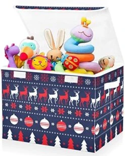 FULUHUAPIN Christmas Reindeer Fox Trees Toy Storage Box Chest With Lid, 16.5"x12.6"x11.8" Sturdy Toys Organizer Boxes Bin Baskets For Boy, Girl, Nursery, Closet, Bedroom, Playroom 21010277 18 FULUHUAPIN Christmas Reindeer Fox Trees Toy Storage Box Chest With Lid, 16.5"x12.6"x11.8" Sturdy Toys Organizer Boxes Bin Baskets For Boy, Girl, Nursery, Closet, Bedroom, Playroom 21010277 -Best Furniture Store 514upF2sQSL. AC