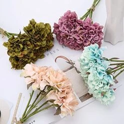 1/5PCs Artificial Hydrangea Bouquet Silk Fake Flowers For Home Decor Garden Wedding Decoration Bride Holding Flowers Accessories -Best Furniture Store 5152mPky0ZL