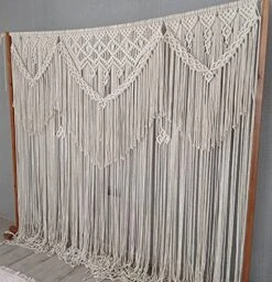 GENERIC Handmade Macrame Wedding Backdrop, Macrame Wedding Arch Arbor, Macrame Wall Hanging,Macrame Door Hanging,Room Divider,Macrame CurtainS -Best Furniture Store 515GBwu7G8L