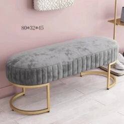 DBHCXD Shoe Changing Stool Bench Clothing Store Fitting Room Waiting Area Rest Chair Soft Bag Bed Tail Sofa