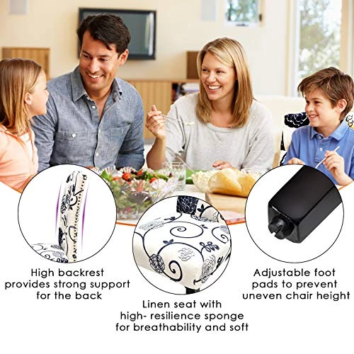 Giantex Parsons Chairs, Set Of 2 Uphostered Kitchen Dining Chairs W/Wood Legs, Padded Seat, Linen Fabric, Nails, Tufted Dining Chairs, Ideal For Dining Room, Kitchen, Living Room 3 Giantex Parsons Chairs, Set Of 2 Uphostered Kitchen Dining Chairs W/Wood Legs, Padded Seat, Linen Fabric, Nails, Tufted Dining Chairs, Ideal For Dining Room, Kitchen, Living Room - Image 3