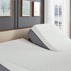 - E4 Split Head Flex Top King Size Adjustable Bed Frame Set With 12" Copper Gel Infused Memory Foam Mattress Medium Firm, 120-Night Trial -Best Furniture Store 51794tAX92S