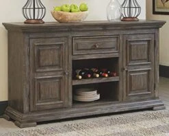 Signature Design By Ashley Wyndahl-Dining Room Server, Rustic Brown