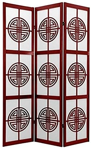 Oriental Furniture 6 Ft. Tall Long Life Shoji Screen - 3 Panel - Natural 4 Oriental Furniture 6 Ft. Tall Long Life Shoji Screen - 3 Panel - Natural - Image 4
